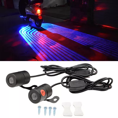 Motorcycle Car Projector Angel Wing LED Lamps Modified Tail Lights Welcome Bulbs • $16.91