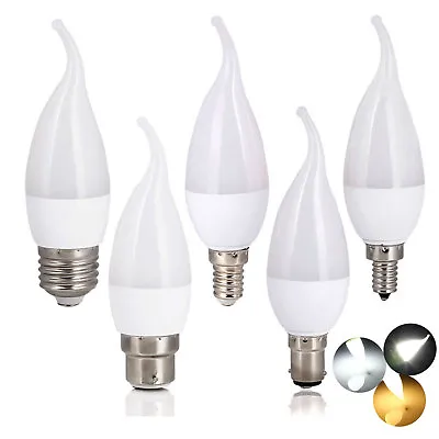 LED Candelabra Filament Flame Bulb Lights E27 E14 B22 B15 3W Dimmable Lamp 220v • $2.27