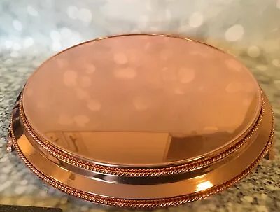 Rose Gold Wedding Cake Stand - Pristine Condition.  Stunning And Rare Find. • £165