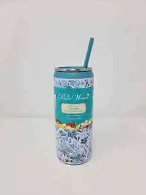 The Pioneer Woman Travel Mug Teal Floral 18 Oz Stainless Steel Tumbler With Lid • $19.99