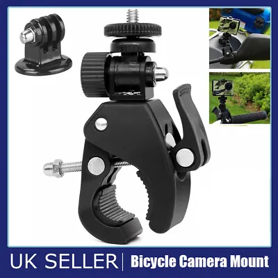 MTB Road Bike Mountain Bicycle Handlebar Mount Holder For Sports Action Camera • £5.99