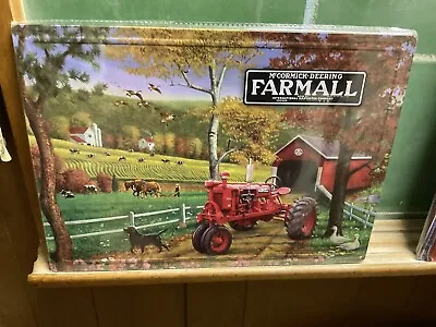 International Farmall Tractor Sign Tin IHC 12” X 17” Mccormick Deering Farm F-30 • $9.99