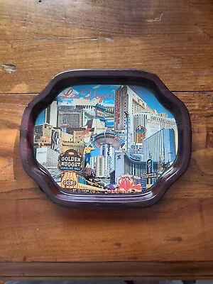 Las Vegas Vintage Souvenir Tray Casinos Of Las Vegas Early Days History  • $12