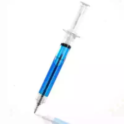 £4.50 • Buy NOVELTY SYRINGE PENS Spooky Goth Emo Pagan Nurse Doctor BLUE 99p Halloween
