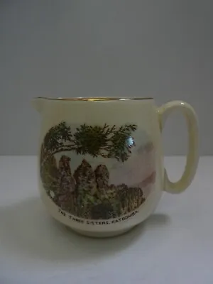 Crown Devon Fieldings Pottery Souvenir Jug 3 Sisters Katoomba Australia • $26