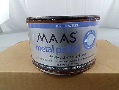 MAAS Metal Polish 1.1 Pound Can - Clean Shine And Polish Safe Protective READ • $49.99