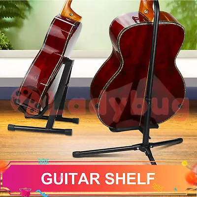 $12.95 • Buy Portable Electric Acoustic Bass Guitar Stand A Frame GIG Floor Rack Holder