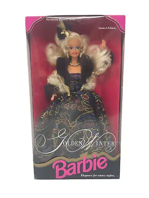 Mattel 1993 Golden Winter Barbie Doll Evening Elegance Series Limited Edition • $25