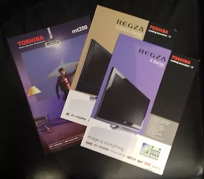 £3.99 • Buy TOSHIBA TV REGZA C3030D X Series MT200 Projector Product Sheets Specifications