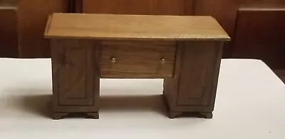 Vintage Dollhouse Miniature Wood Office Desk • $12