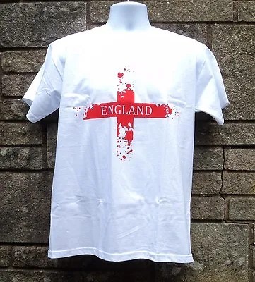£4.39 • Buy England T Shirt, St George Cross Men's T Shirt, England Flag T Shirt