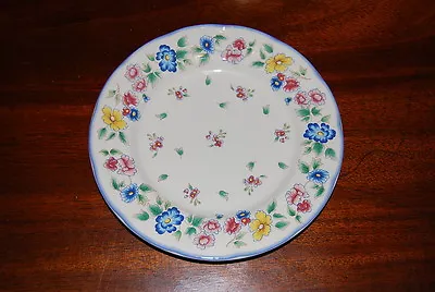 Superb Vintage Laura Ashley Hazelbury Flower Decorated Snack Tea Cabinet Plate 3 • £28.91