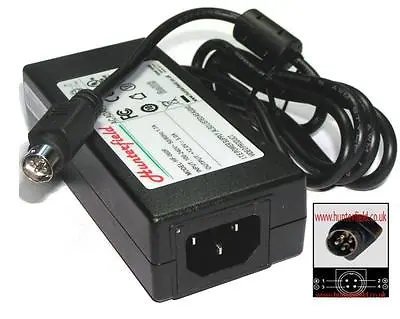 12V 5A AC Adapter For TV And Monitor 4-Pin Output Pin1 & 2 Are Positive Poles • £15.96