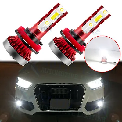 For Audi A3 A4 A5 A6 A8 Q3 Q5 S4 SQ5 TT LED Fog Light Bulbs 6000K Bright White • $16.49