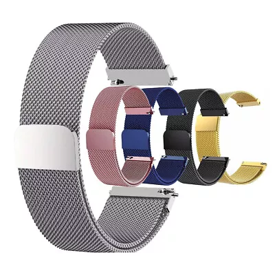 18mm 20mm 22mm Quick Fit Milanese Loop Bracelet Stainless Steel Watch Band Strap • $6.99