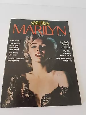 Marilyn Monroe Screen Greats Magazine Vol 2 1980 Rare Photos Her Movies Marriage • $22.99