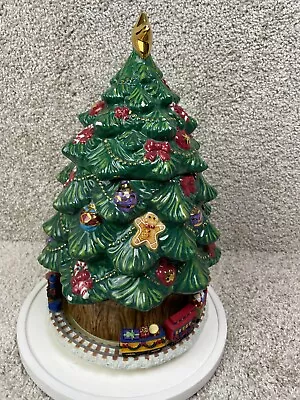 Treasure Craft Whole Home Christmas Tree Cookie Jar Musical Traveling Train • $75