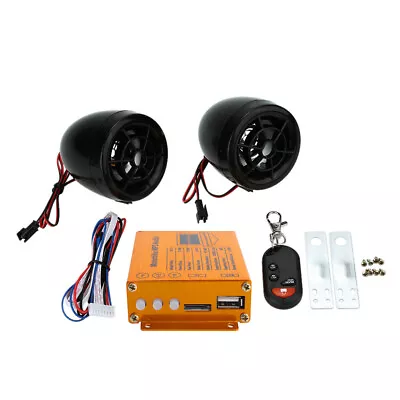 Motorcycle MP3 Player Speaker Audio      Remote E1U7 • $25.16