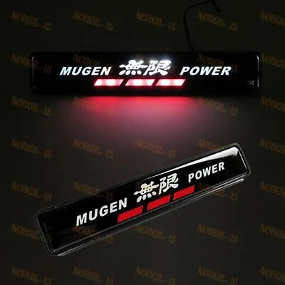 LED JDM Mugen Power Logo Light Car Front Grille Badge Illuminated Decal Sticker • $13.74