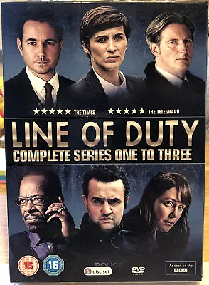 Line Of Duty Series 1-3 TV Police Detective Crime Mystery Drama Thriller DVD Set • £8.99