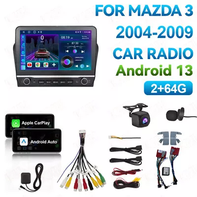 Android 13.0 For Mazda 3 2004-2009 Car Stereo MP5 Radio GPS WiFi CarPlay 2+64G • $184.09