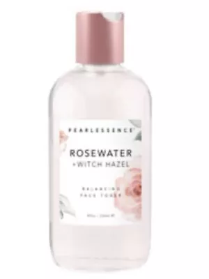 $13 • Buy Pearlessence  Rosewater Witch Hazel Balancing Face Toner Bottle Glass 8oz. 
