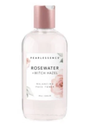 $13 • Buy Pearlessence  Rosewater Witch Hazel Balancing Face Toner Bottle Glass 8oz. 
