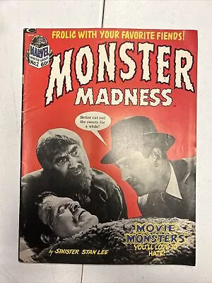 1973 MONSTER MADNESS Magazine #2 FN+ 6.5 Sinister Stan Lee / Frankenstein • $25