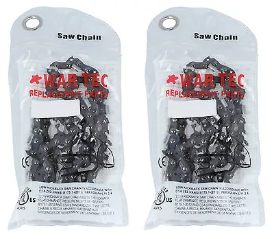 Pack Of 2 Chainsaw Chain 325 Pitch 058 Or 1.5mm Gauge 64 Drive Link DL GHS 4812 • £19.71