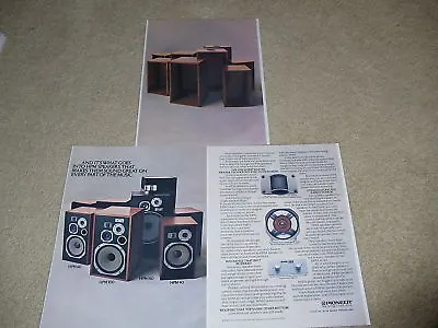 $8.99 • Buy Pioneer HPM Series Speaker Ad, 3 Pgs, '78, Specs, Info, HPM 100, HPM-150, 60, 40