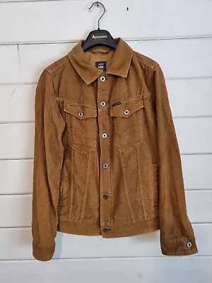 G-Star Raw Men's Arc 3D Corduroy Jacket Brown Tan Size Medium P2P 18.5  • £44.50