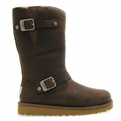 Ugg® Australia Kensington 1969 Toast Leather Zip Up Boots Uk 5 Usa 6 Rrp £240 • £99.99