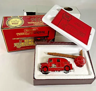 Matchbox FK-7 Models Of Yesteryear 1936 Leyland Cub Fire Engine Limited Edition • £12