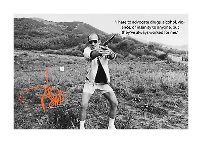 $28.80 • Buy Hunter S Thompson 2 A4 Reproduction Autograph Photograph Poster Choice Of Frame