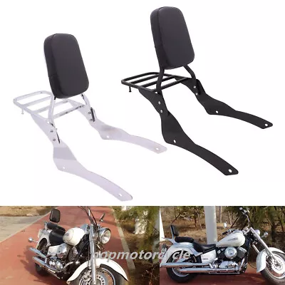 Backrest Sissy Bar Luggage Rack For Yamaha V Star XVS 400 650 Classic 1998-2013 • $85.85