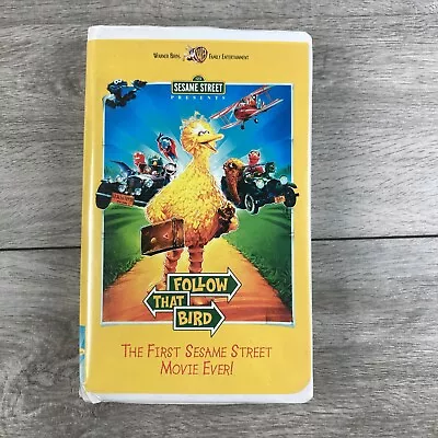 Sesame Street Follow That Bird VHS Tape Movie Clamshell 1985 • $9.49