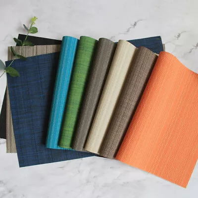 $25.99 • Buy Up To SET 6 X Dining Table Placemat PVC Mat Insulation Tableware 4 X Placemats