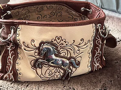 Western Horse Handbag Equestrian Conceal Carry Shoulder Bag Cowgirl Purse • $19