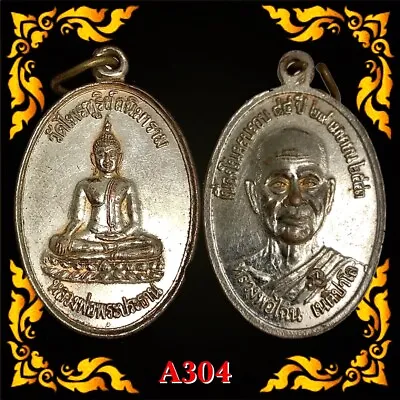 Thai Buddha Phra Lp Cha-nai Amulet Wat Phaitoon Pendant Talisman Magic Holy 304 • $28.99