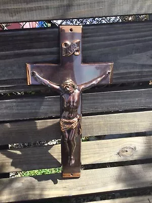 Vintage 1960’s Catholic Metal Crucifix From A Casket No Reserve • $10.50