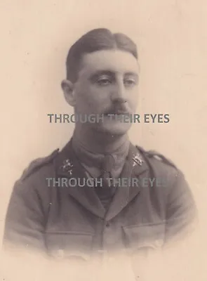 Original WW1 Photo Postcard The Buffs East Kent Regiment Officer • £15