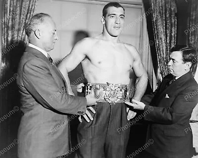 Worlds Heavy Weight Boxing Champion WBelt 1933 Vintage 8x10 Photography Reprint • $20