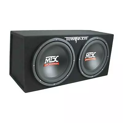 MTX TNE212D 12-Inch 1200-Watt Car Audio Dual Loaded Subwoofer Box Enclosure • $169.95