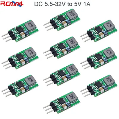 10pcs DC 5.5V-32V To 5V 1A Step Down Module Voltage Regulator Conveter Board • $12.98