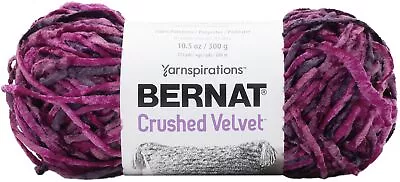 Bernat Crushed Velvet Yarn-Magenta • $16.80
