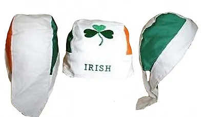 Ireland Irish Shamrock St Pattys Clover Leaf Do Rag Doo Rag Skull Cap Head Wrap • $9.88