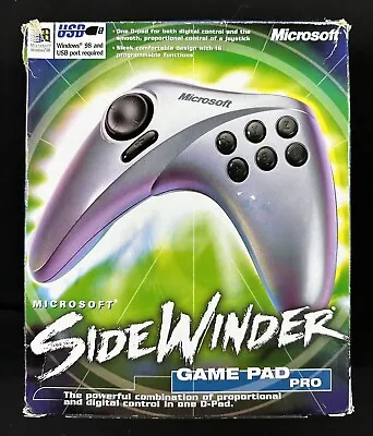 New/sealed In Box:  Microsoft Sidewinder Game Pad Pro Controller/usb Connection • $34.99