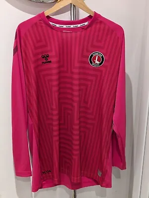 Charlton Athletic Football Home Goalkeepers Eco8 Shirt/Jersey -Pink- Xxl -BNWT • £14.99