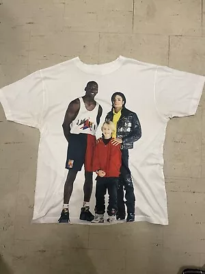 VTG 90s Michael Jordan Michael Jackson Macaulay Culkin Tshirt XL Vapor Tag GRAIL • $255.20