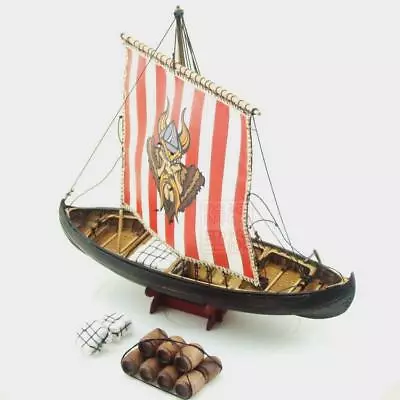 Viking Knarr Scale 1/72 233 Mm Sailboat Unassembled Wooden Model Boat Ship Kit • $55